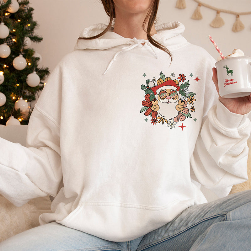 Vintage Santa Claus Casual Hoodie