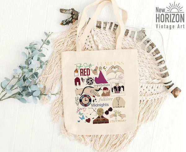 Taylor Swift The Eras Tour 2023 Tote Bag