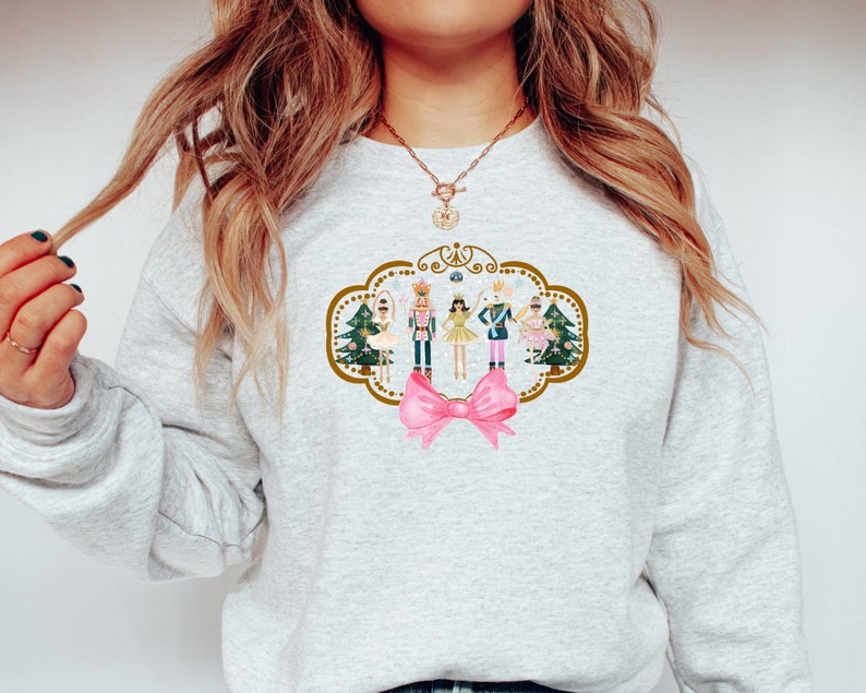 Pink Nutcracker Christmas Sweatshirt
