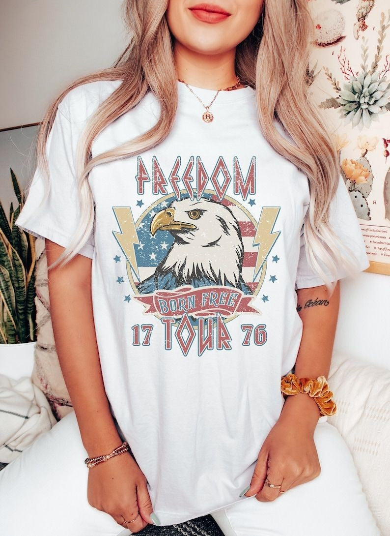Retro 4th of July Independence Day T-shirt