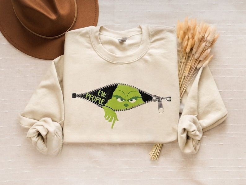 Ew People Christmas Print Sweatshirt