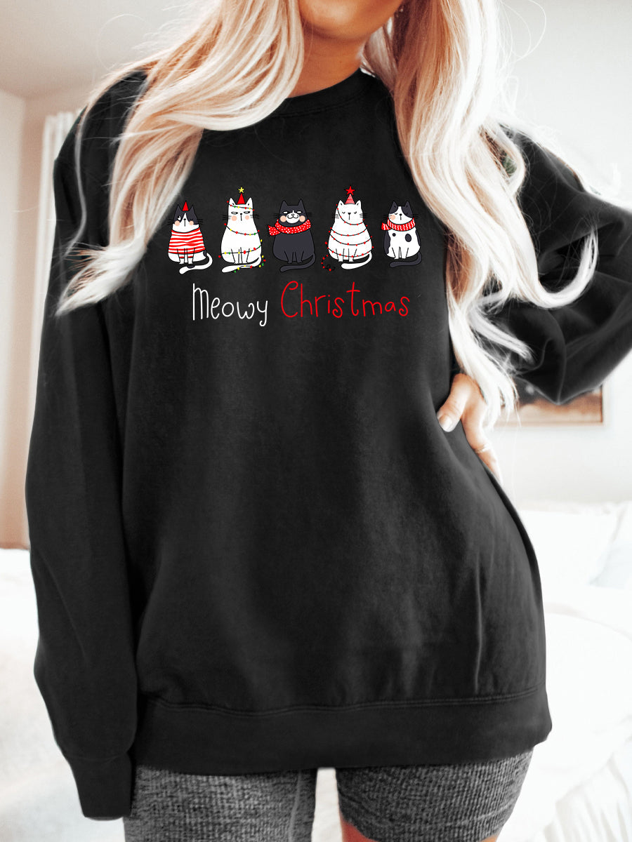 Meowy Christmas Sweatshirt