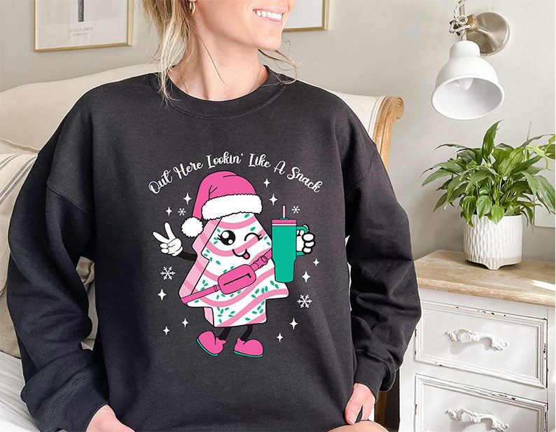 Out Here Looking Like A Snack Cake Pullover Sweatshirt