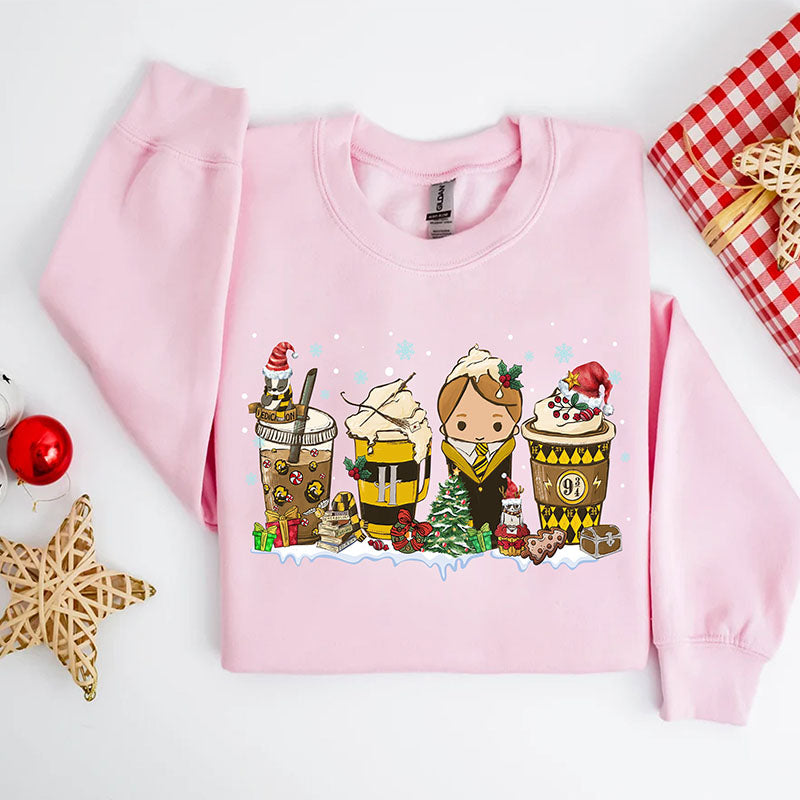 Magic HP Coffee Latte Christmas Sweatshirt