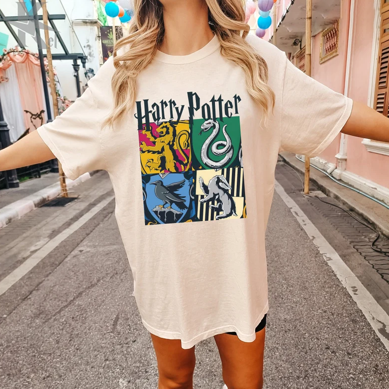 Harry Potter Hogwarts House Shirt