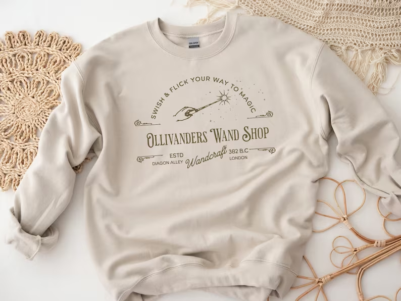 Ollivanders Wand Shop Wizard Sweatshirt