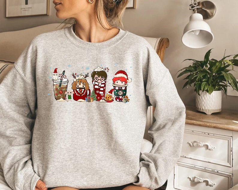 Magic Harry Coffee Latte Christmas Sweatshirt