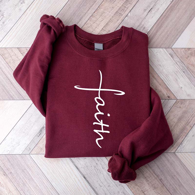 Faith Cross Love and Grace Sweatshirt