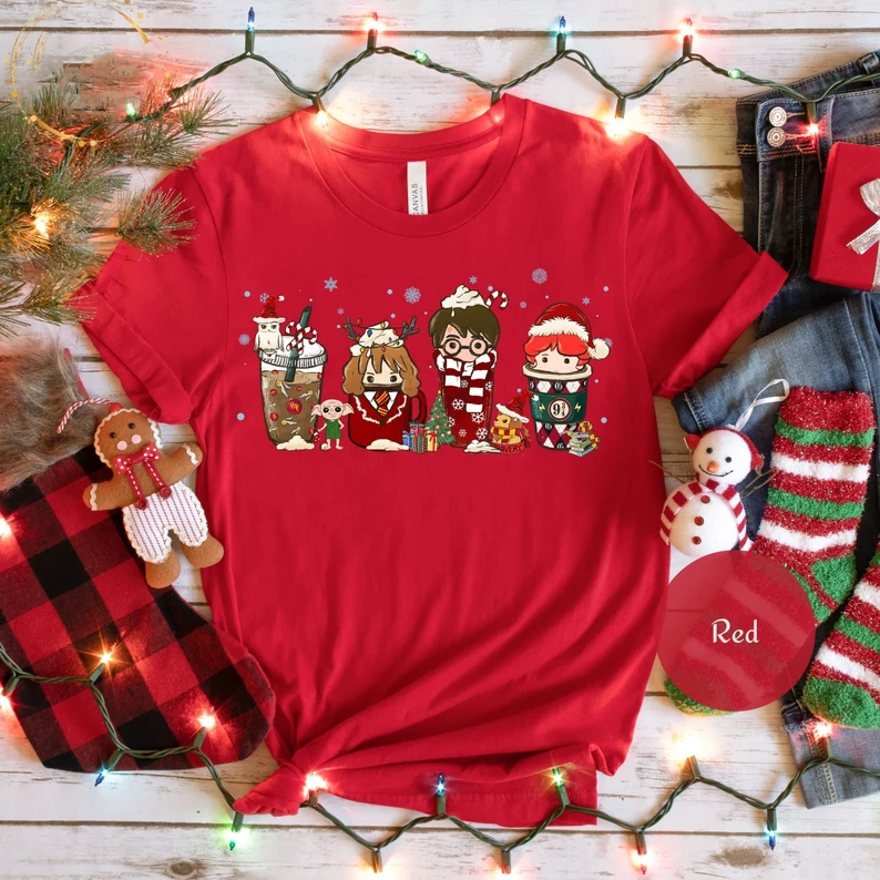 Harry Potter Christmas Coffee T-shirt
