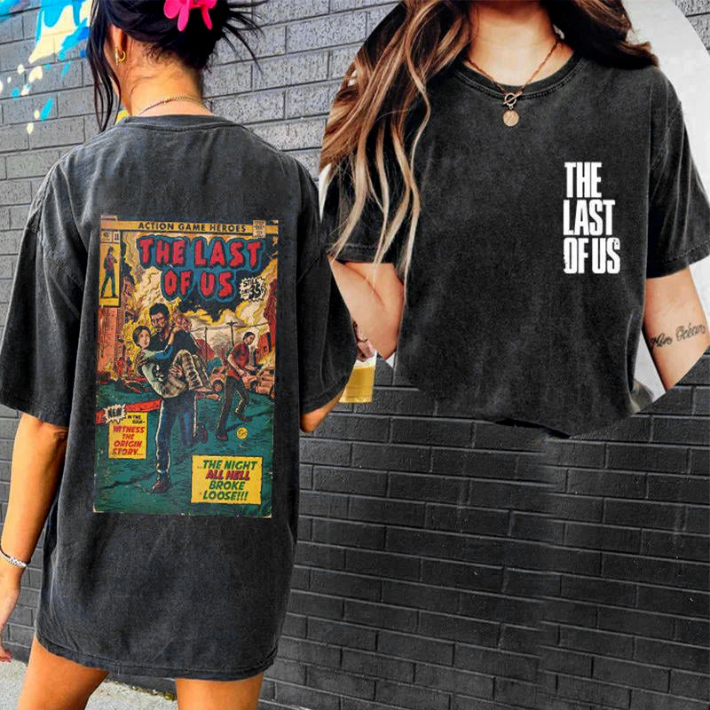 The Last of Us Art Poster Vintage T-shirt