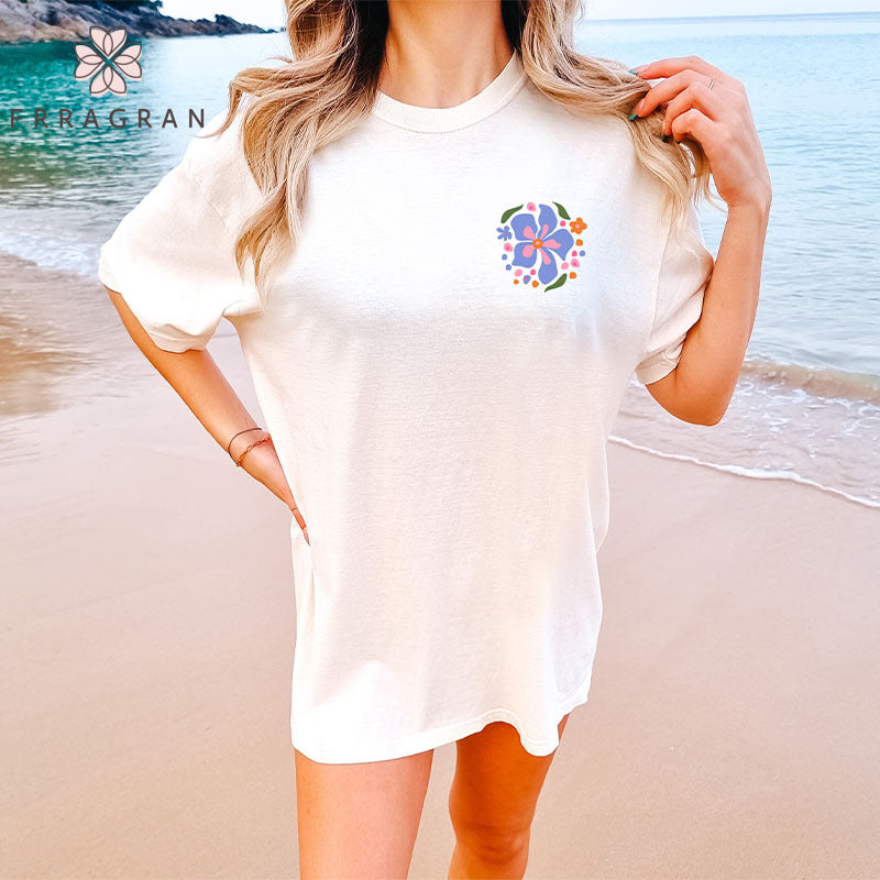 You Are Enough Flower Print T-shirt