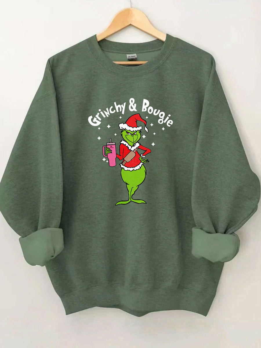 Mean Green Guy Christmas Sweatshirt