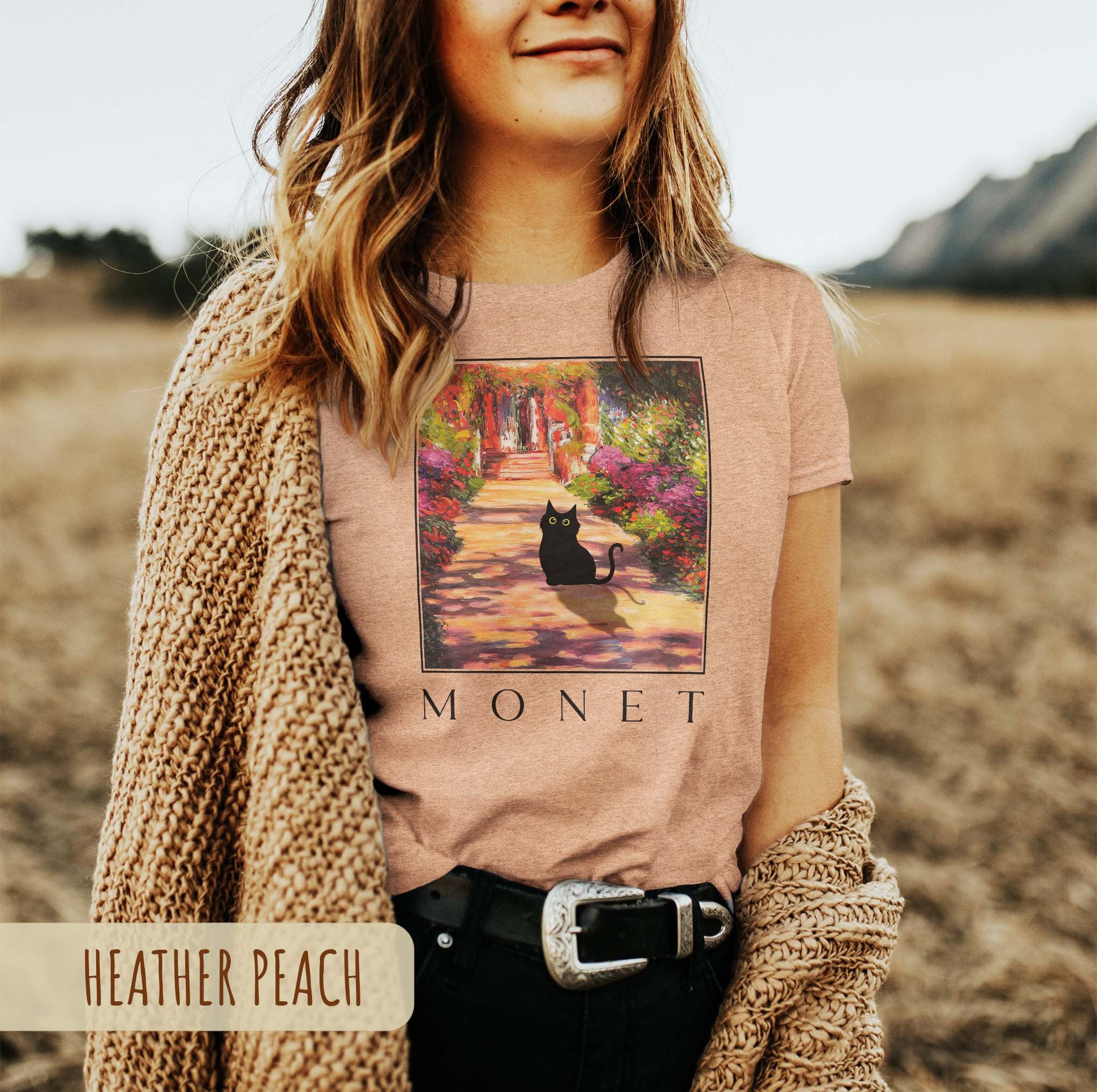 Monet Garden Cat T-Shirt