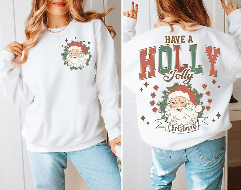 Retro Christmas Santa Claus Sweatshirt